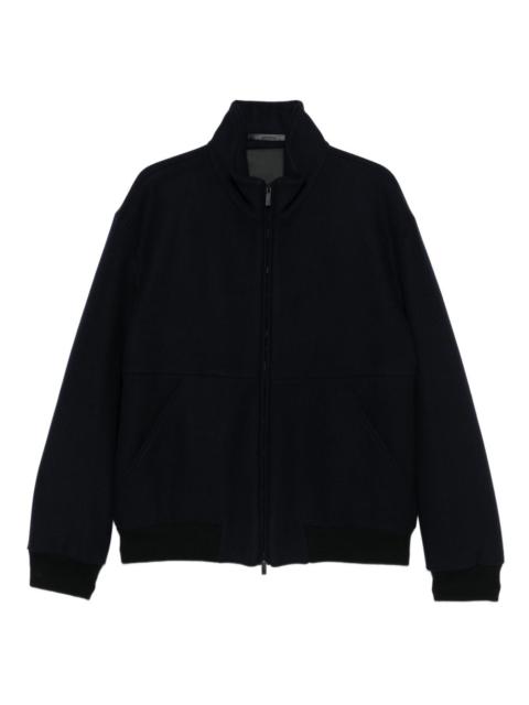GIORGIO ARMANI zip-front patch-pocket jacket