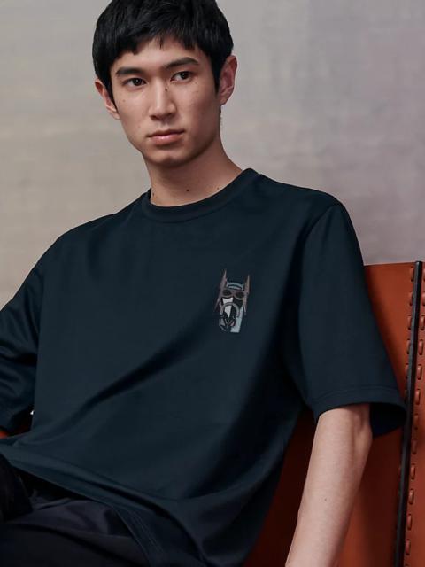 Hermès T-shirt with leather detail