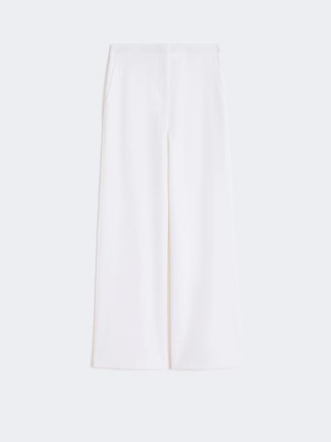 Max Mara PLACIDO Cotton crêpe trousers - WHITE