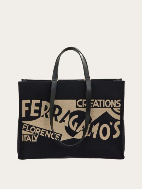 FERRAGAMO Tote bag with logo (L)