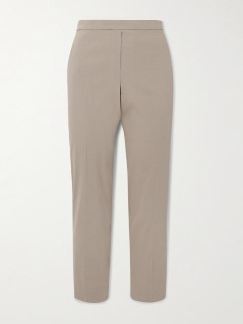 Theory Stretch Organic Linen-blend Straight-leg Pants