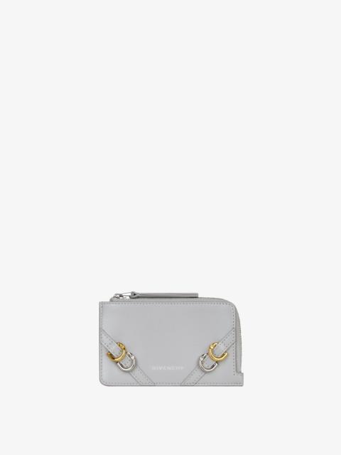 Givenchy VOYOU ZIPPED CARD HOLDER IN LEATHER