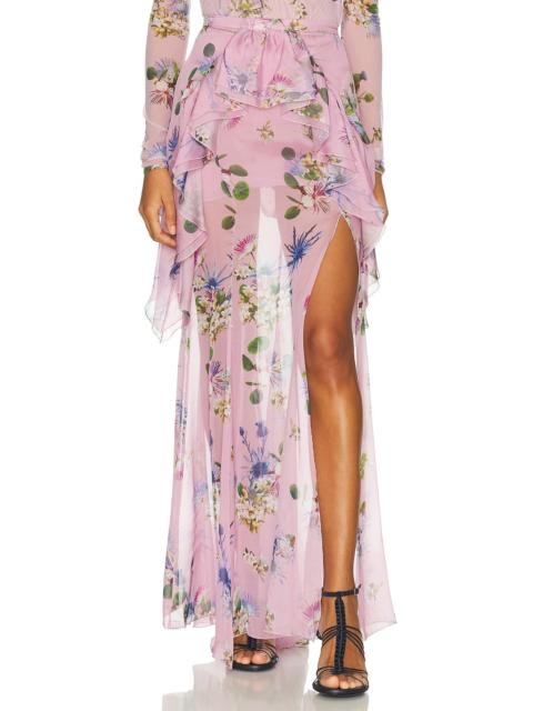 Blumarine Chiffon Sheer Skirt