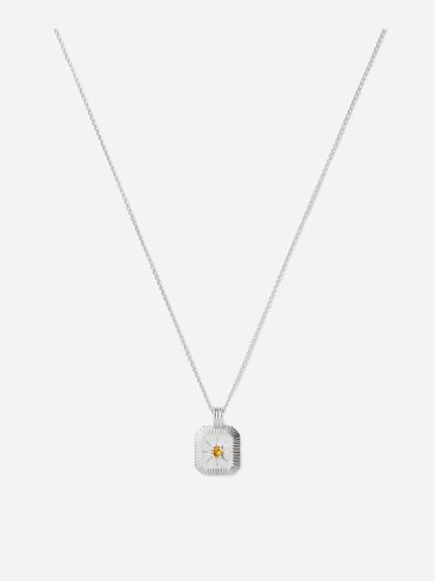 MISSOMA Sterling Silver November Birthstone Pendant Necklace