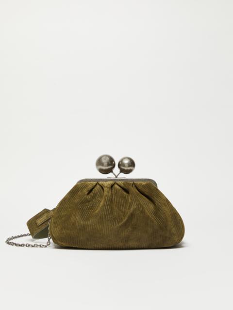 WEEKEND Max Mara DESTINO Medium ribbed suede Pasticcino Bag