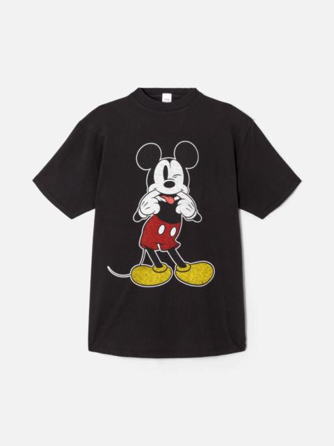 RE/DONE Boyfriend "Silly Mickey Mouse" Tee - Washed Black