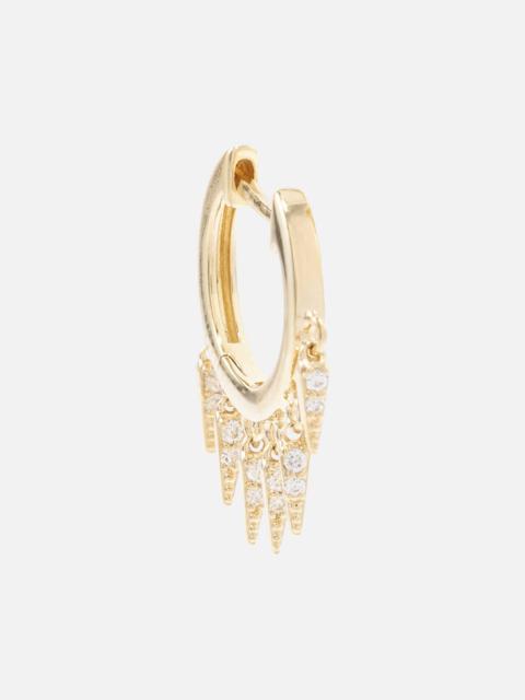 SYDNEY EVAN Fringe 14kt gold earrings with diamonds