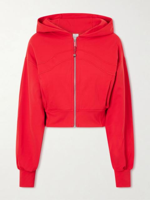 lululemon Define cropped Nulu™ hooded jacket Red
