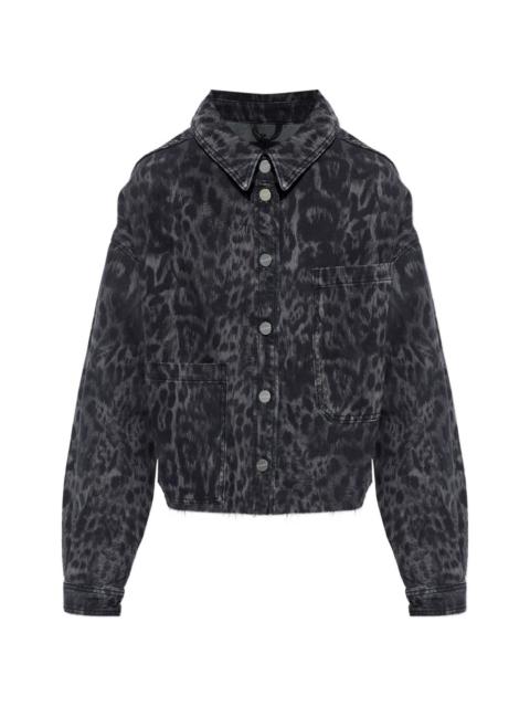 ALLSAINTS Nicky leopard-print denim jacket