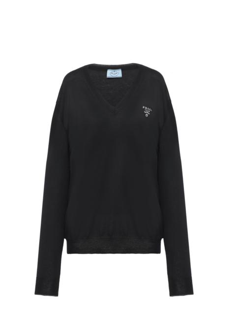 Prada Cashmere V-neck sweater