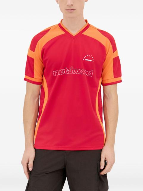 Metalwood Studio panelled logo T-shirt