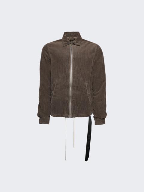 Rick Owens DRKSHDW zip-up drawstring 셔츠 재킷