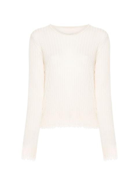 UMA WANG distressed-efffect jumper
