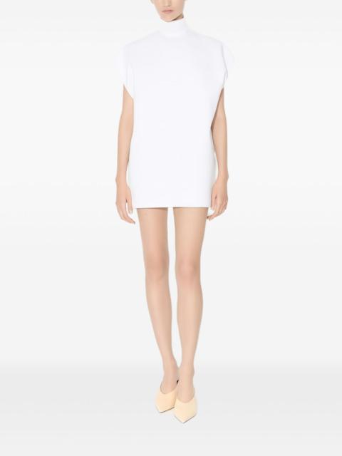 Alaïa high-neck short-sleeve top