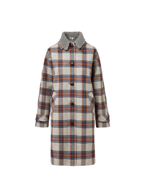 VERONICA BEARD LAURENT REMOVABLE-COLLAR DICKEY COAT