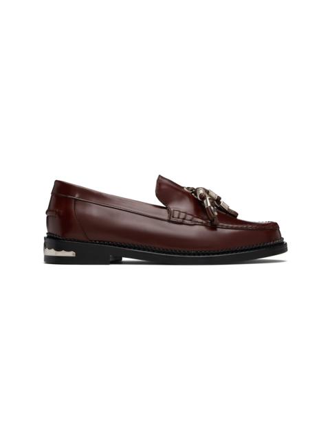 TOGA VIRILIS Brown Leather Loafers