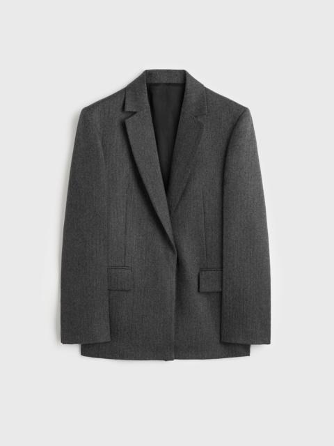 TOTEME Herringbone blazer grey melange