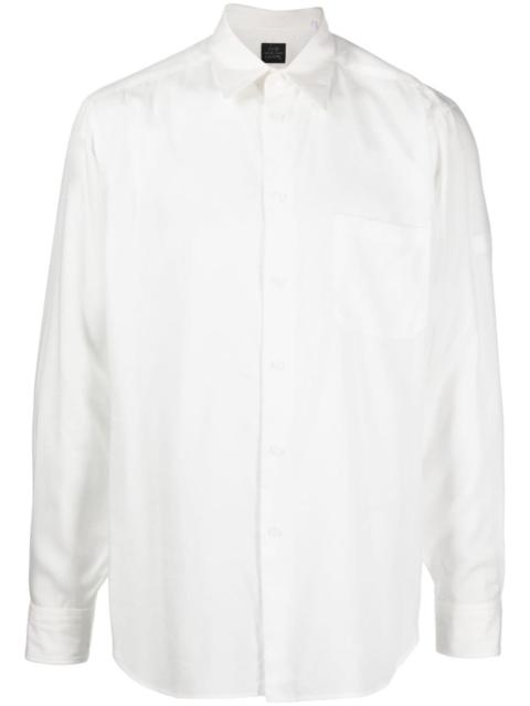 semi-sheer long-sleeve shirt