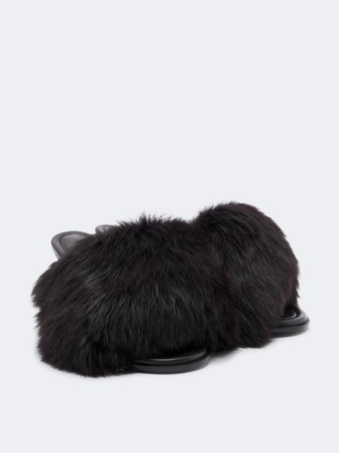 Bottega Veneta Cherry shearling mules