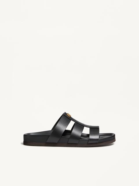 Valentino STUDSHIELD SLIDE SANDAL IN CALFSKIN