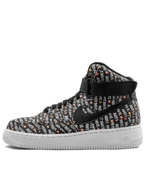 Nike (WMNS) Nike Air Force 1 High 'Just Do It Black Orange' AO5138-001