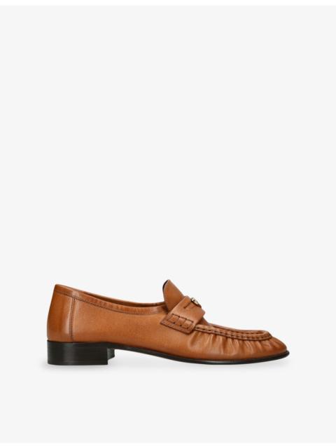 Chloé Letti Brand-Plaque Leather Loafers