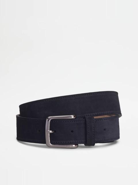 BELT IN SUEDE - BLACK