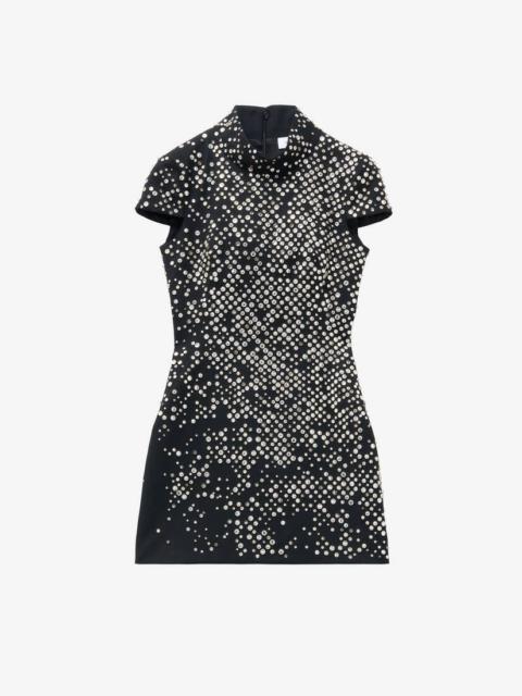 Alexander McQueen Crystal Embroidered Mini Dress