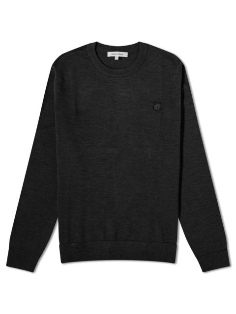 Maison Kitsuné Maison Kitsune Tonal Fox Head Patch Crew Knit