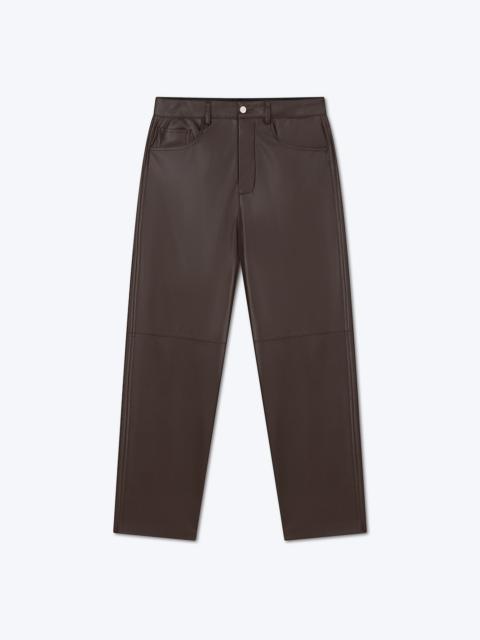 Nanushka ARIC - OKOBOR™ alt-leather pants - Coffee ground