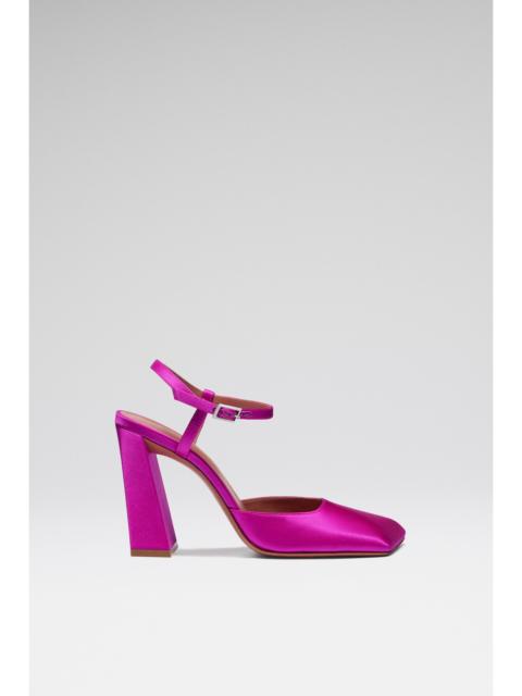 Amina Muaddi CHARLOTTE PUMP ORCHID SATIN