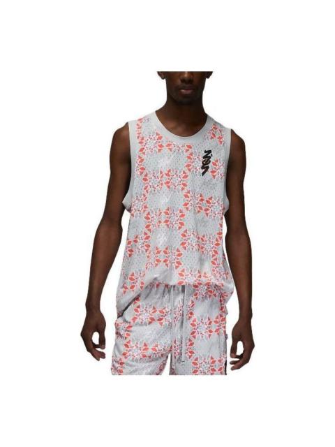 Jordan Air Jordan Zion Mesh Print Tank 'Silver' FB8161-025