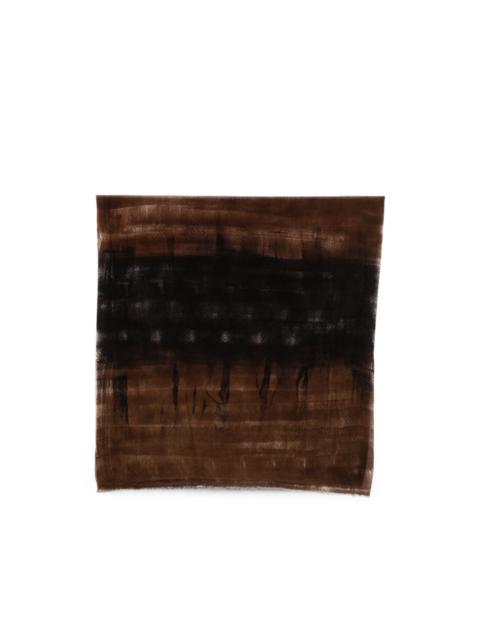 Avant Toi abstract-print frayed scarf