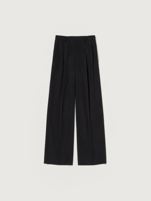 AURALEE LIGHT WOOL MAX GABARDINE TWO-TUCK SLACKS