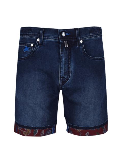 Vilebrequin Men 5-Pockets Denim Bermuda Shorts Mosaïque