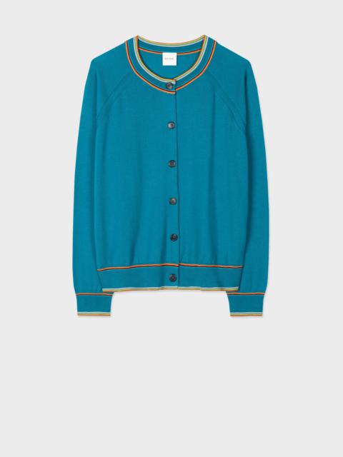 Paul Smith 'Signature Stripe' Trim Cardigan