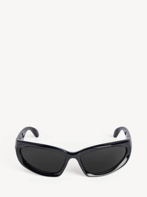 BALENCIAGA Swift Oval Sunglasses in Black
