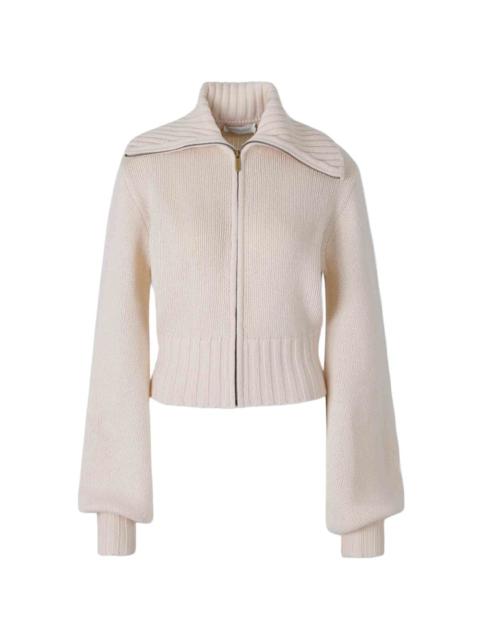 Zimmermann ribbed-knit zip-up cardigan