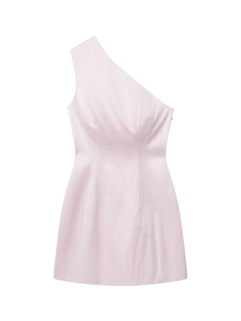 A.L.C. Naya One Shoulder Satin Mini Dress