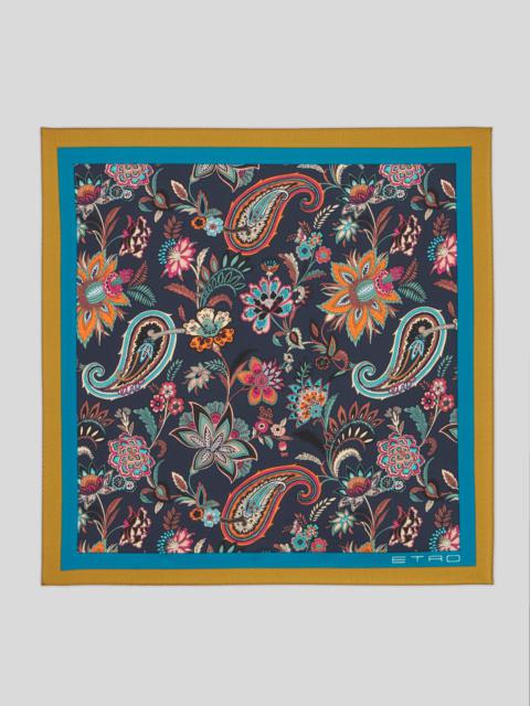 Etro FLORAL PAISLEY POCKET SQUARE