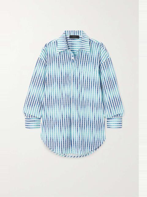 AMIRI Striped cotton-poplin shirt