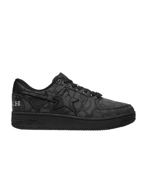 A BATHING APE® 코치 x Bapesta Jacquard '블랙 이름 *