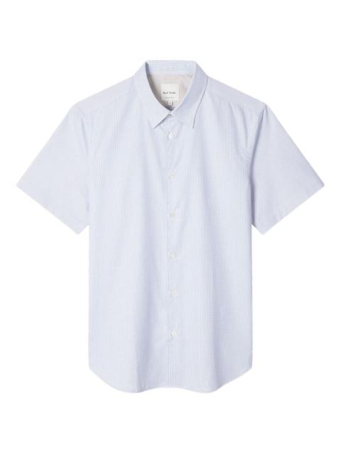Paul Smith short-sleeve buttoned Geo Stripe shirt