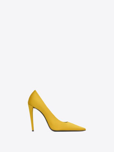 SAINT LAURENT monceau pumps in satin crepe