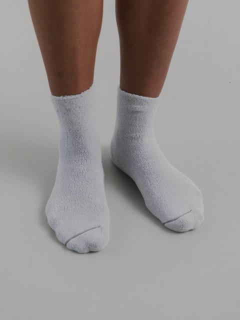 BASERANGE Buckle Overankle Socks - Textured Organic Cotton