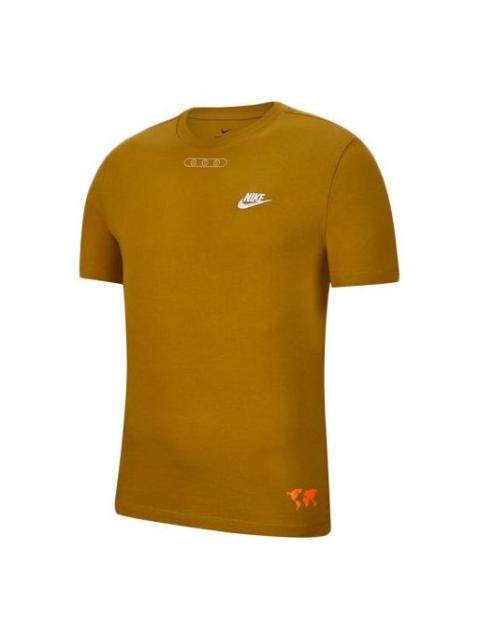 Nike Nike Sportswear Earth Printing Short Sleeve Yellow CT6541-790