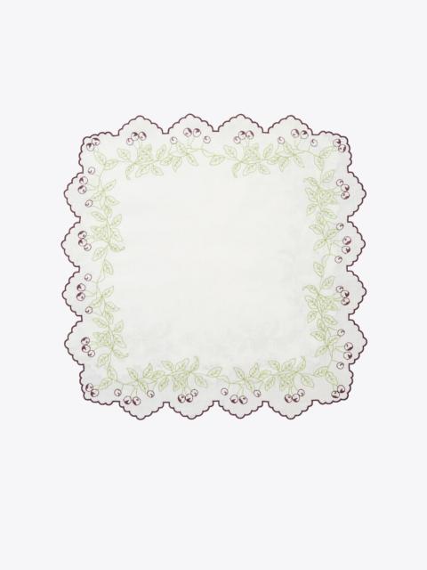 TORY BURCH Embroidered Linen Dinner Napkin, Set Of 4
