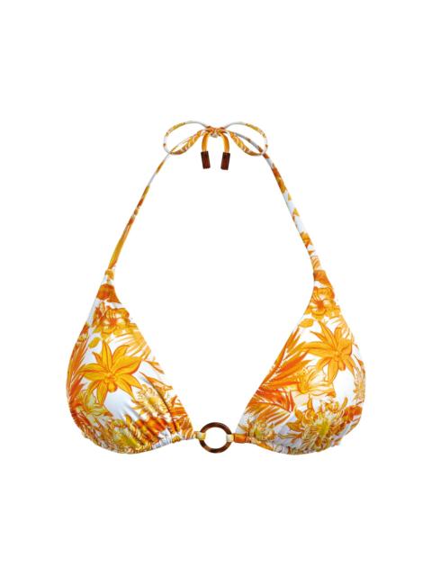 Vilebrequin Women's Tahiti Floral Triangle Bikini Top - Mais