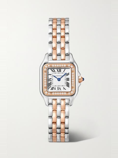 Panthère de Cartier 22mm small 18-karat pink gold diamond watch