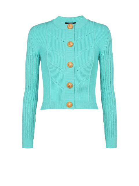 Balmain Cropped knit cardigan